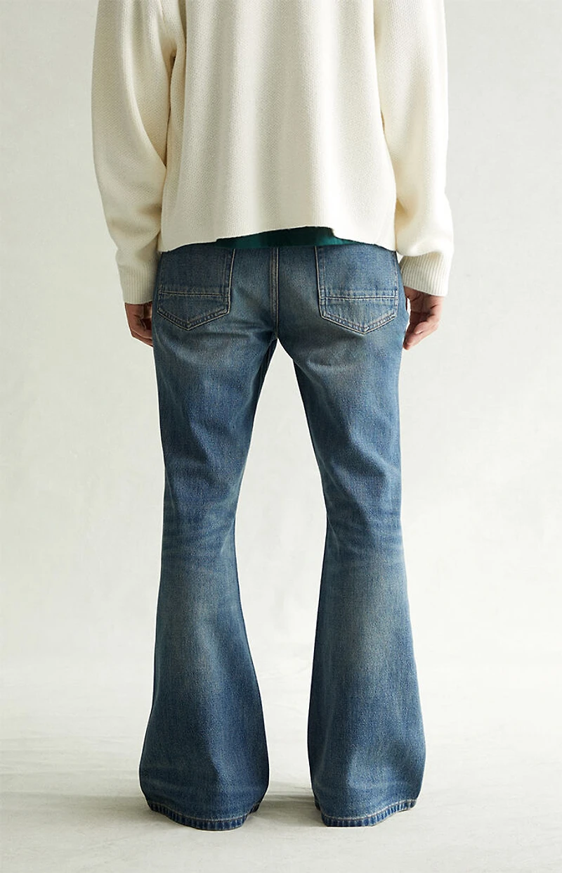 Pacsun Jordan Baggy Bootcut Jeans Medium Blue Tint