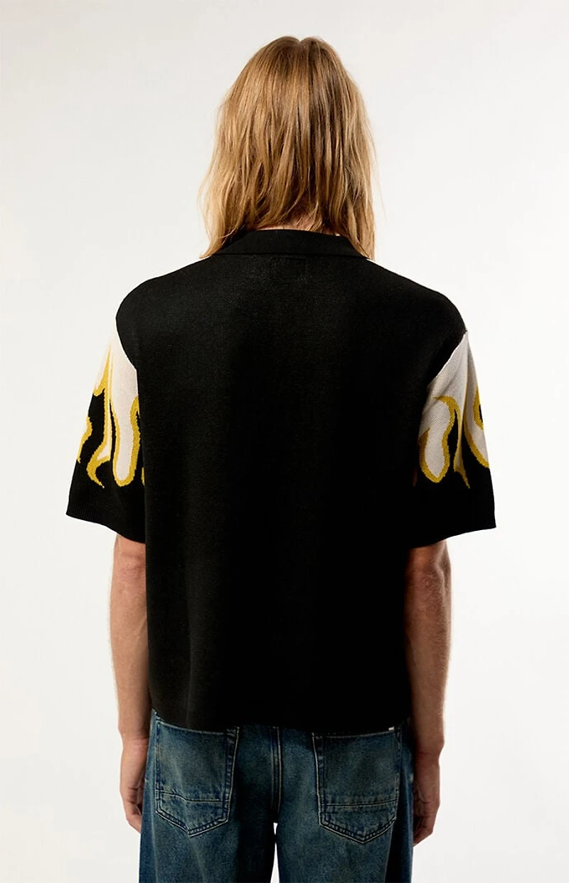 Pacsun FC Flame Knit Polo Shirt