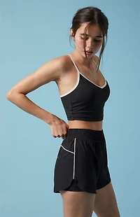 PAC 1980 Active Piping Dolphin Hem Track Shorts