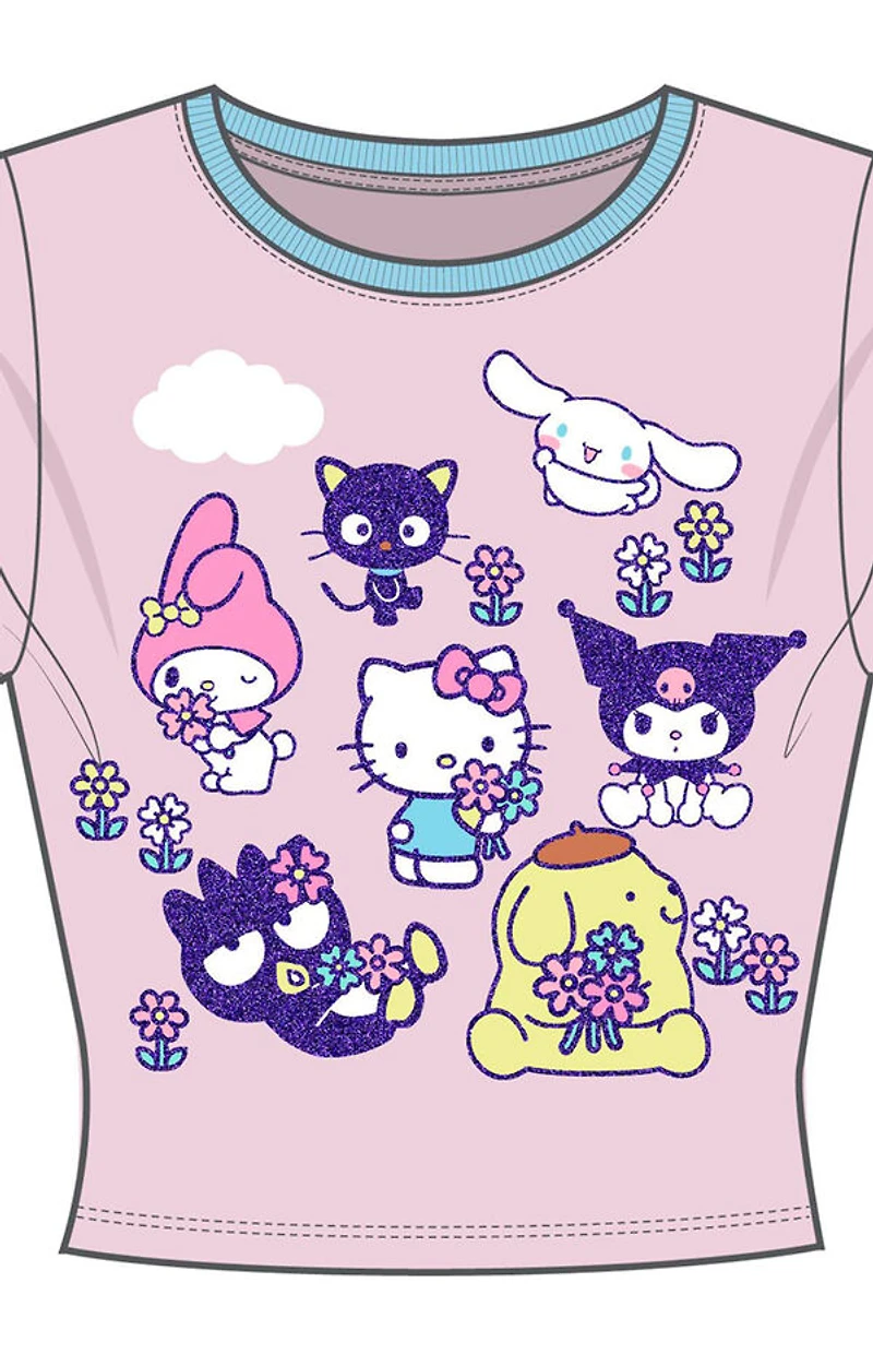 Hello Kitty & Friends Smell The Flowers Baby T-Shirt