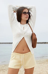 John Galt Yellow Emery Lounge Shorts