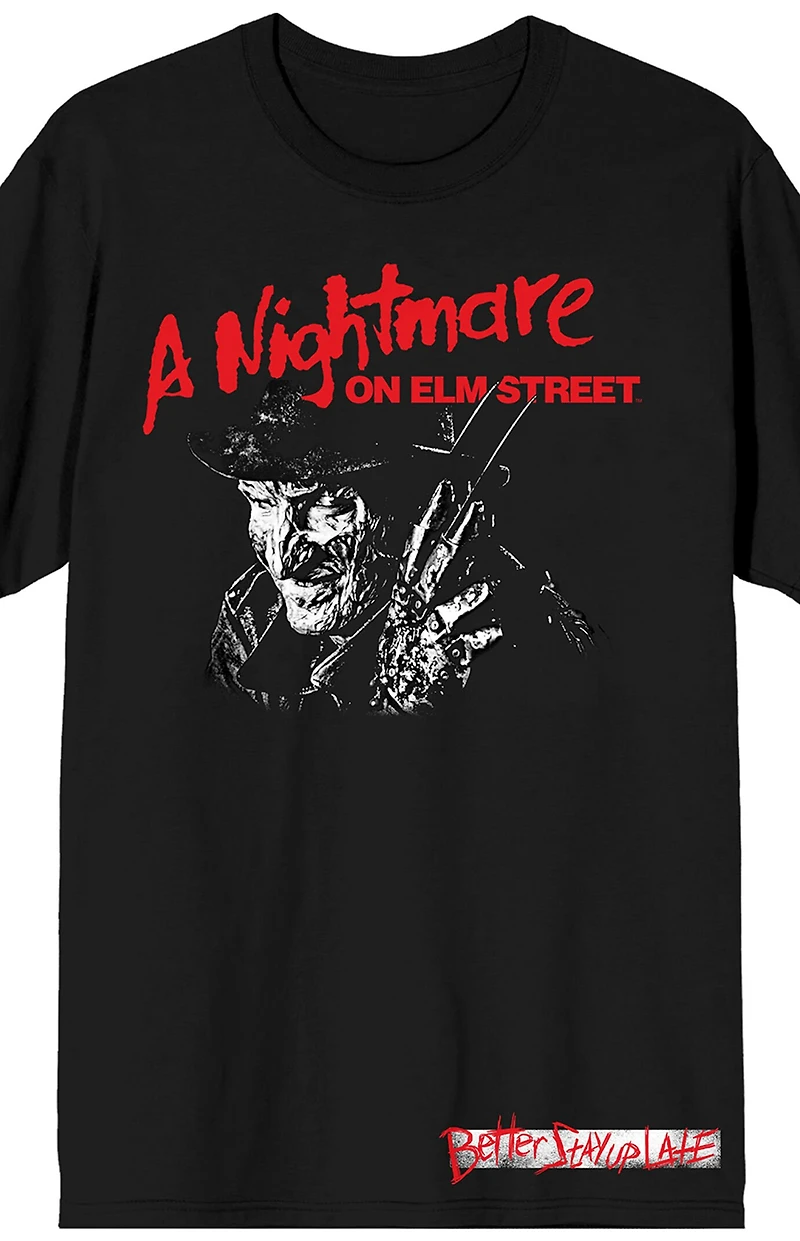 Nightmare On Elm Street Better Stay Up Late T-Shirt