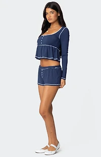 Edikted Arianne Contrast Shorts