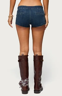 Edikted Sashe Stretchy Denim Shorts
