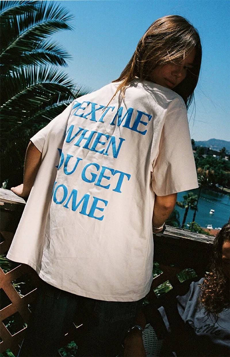 LONELY GHOST Bone Text Me When You Get Home T-Shirt