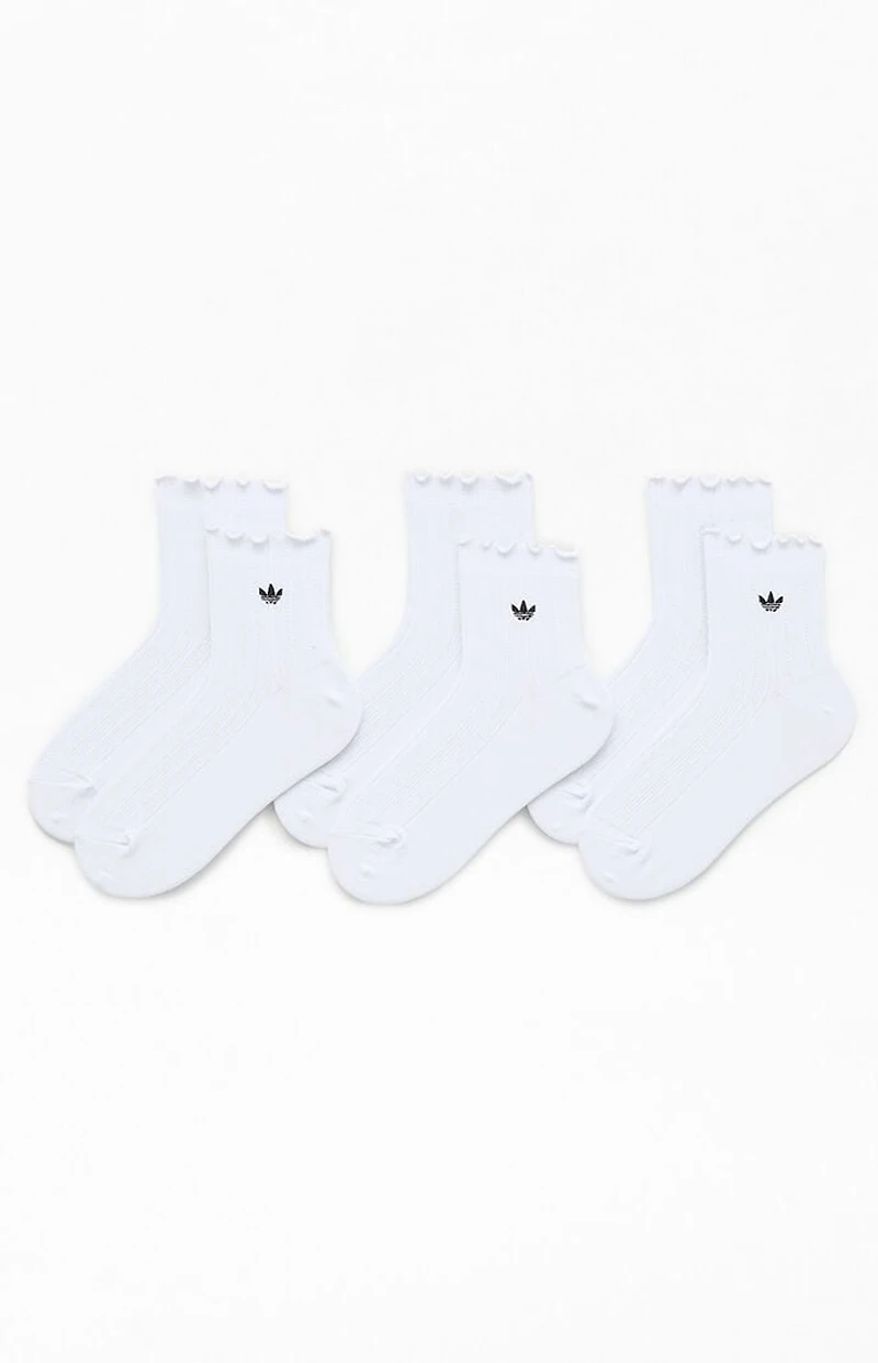 adidas 3 Pack Originals Ruffle Socks