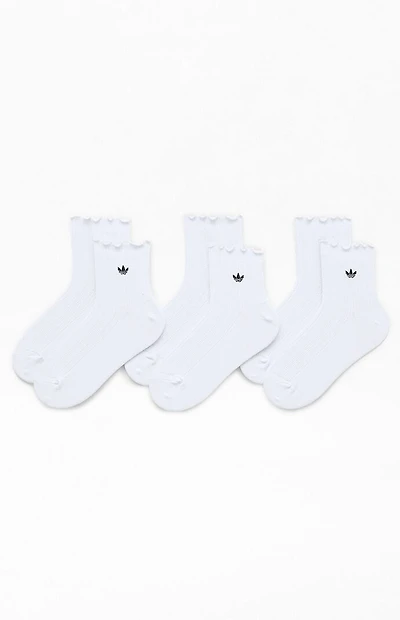 adidas 3 Pack Originals Ruffle Socks