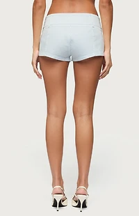 Edikted Myah Pinstripe Micro Shorts