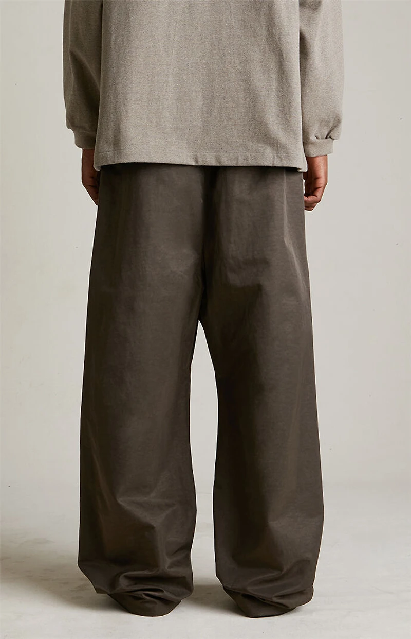 Fear of God ESSENTIALS Brown Textured Nylon Utility Pants