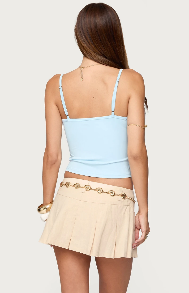 Edikted Clarence Beaded Tank Top