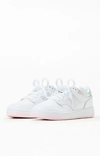 New Balance Kids White & Pink 480 Shoes