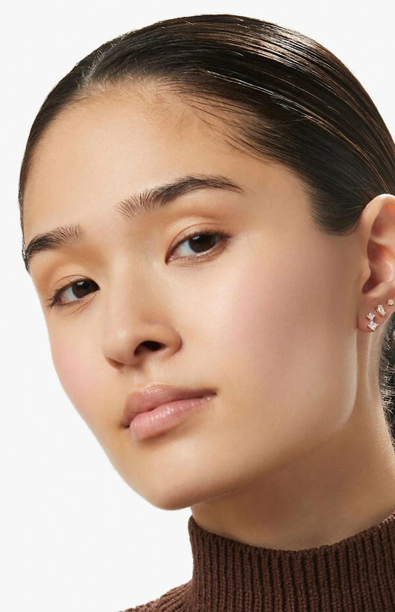 Ana Luisa Val White Stud Earrings Set