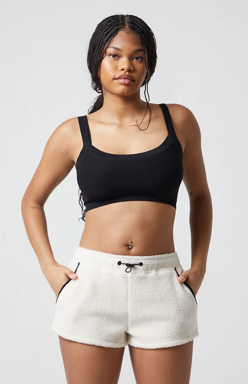 PAC 1980 Active Ski Fleece Aspen Sherpa Sweat Shorts