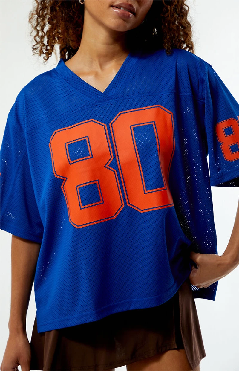 Pacsun Blue Tailgate 80 Short Sleeve Jersey