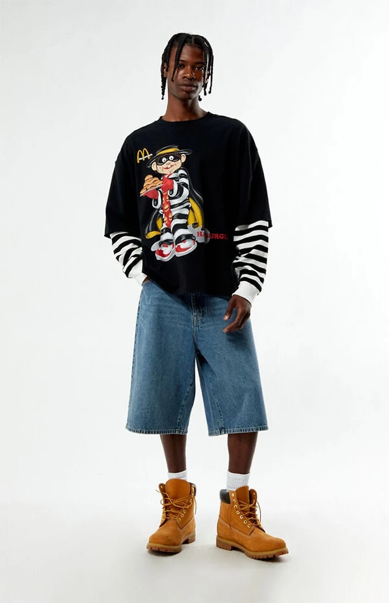 McDonaldland Hamburglar Double Layered Long Sleeve T-Shirt