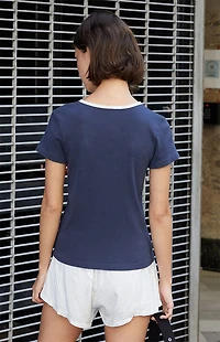 John Galt Hailie Italia Ringer T-Shirt