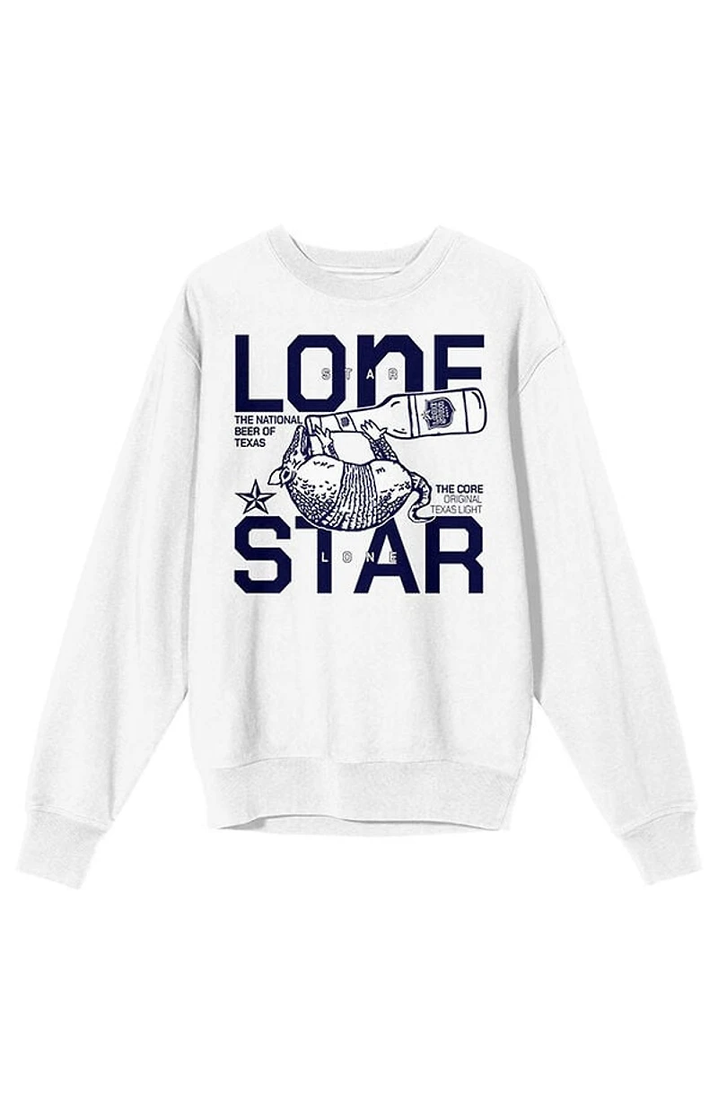 Lone Star Armadillo Drink Crew Neck Sweatshirt
