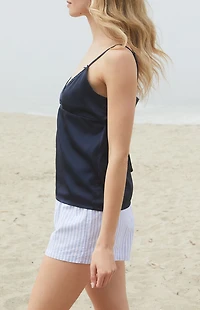 John Galt Navy Edith Tank Top