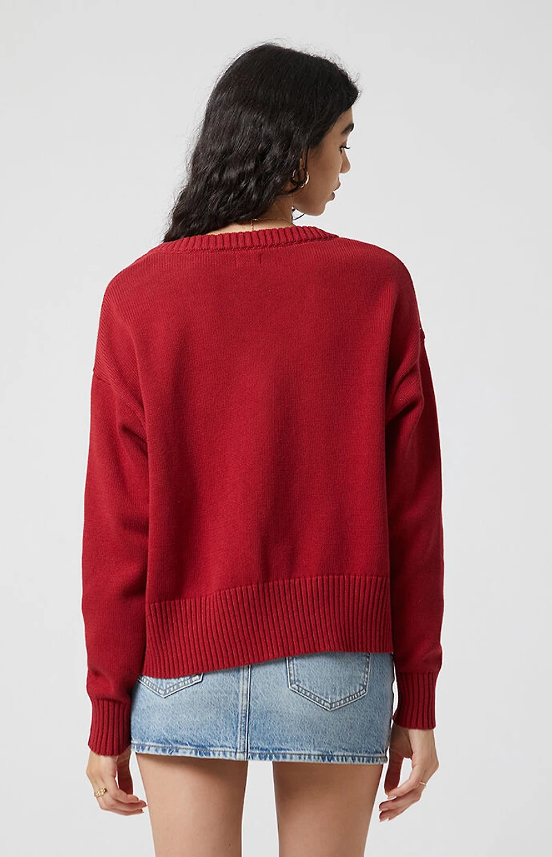 Beverly and Beck Eliza V-Neck Pullover Sweater