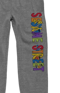 Sesame Street Rainbow Logo Sweatpants