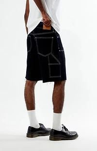 FORD Star Knee Panels Baggy Denim Shorts