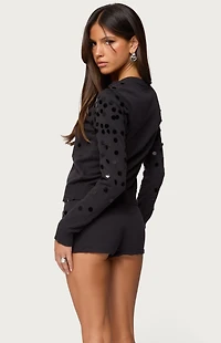 Edikted Cierra Sequin Knit Cardigan