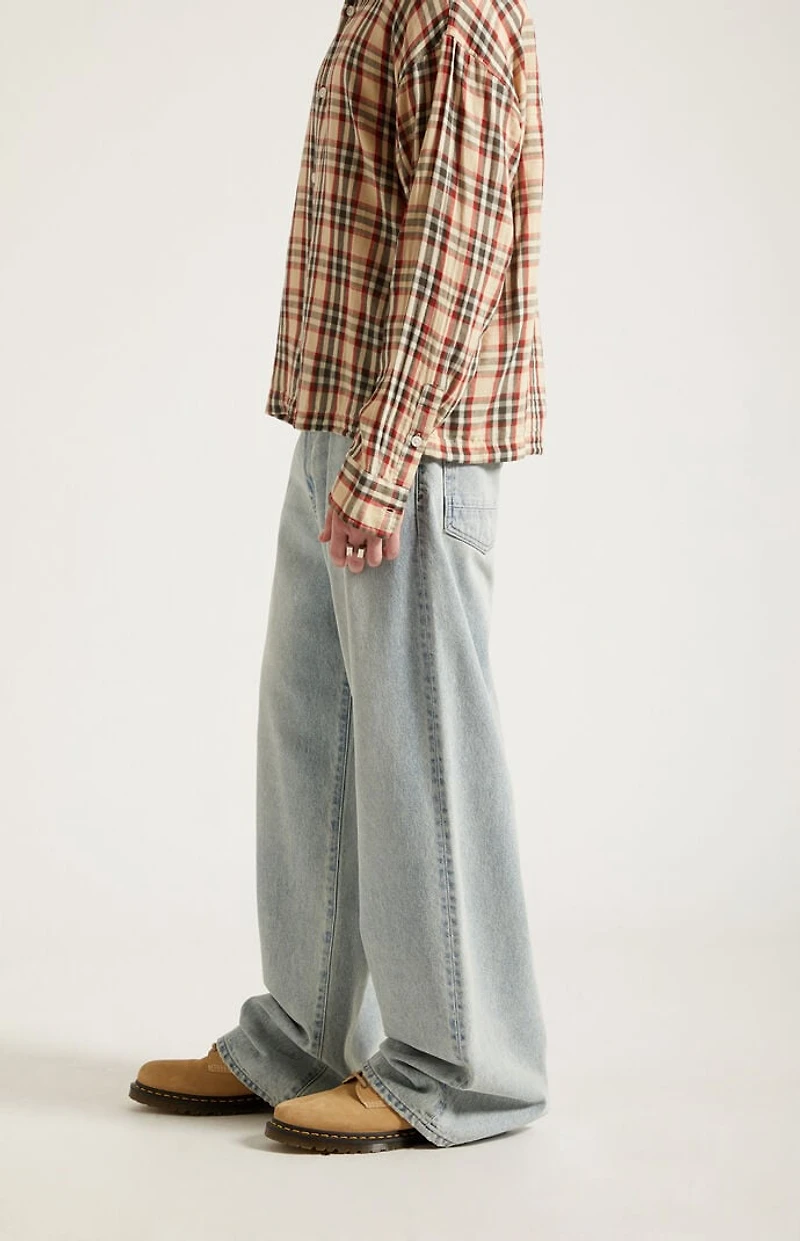 Pacsun Blake Extreme Baggy Jeans Light Blue