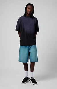 Pacsun Blue Tinted Extreme Baggy Denim Shorts