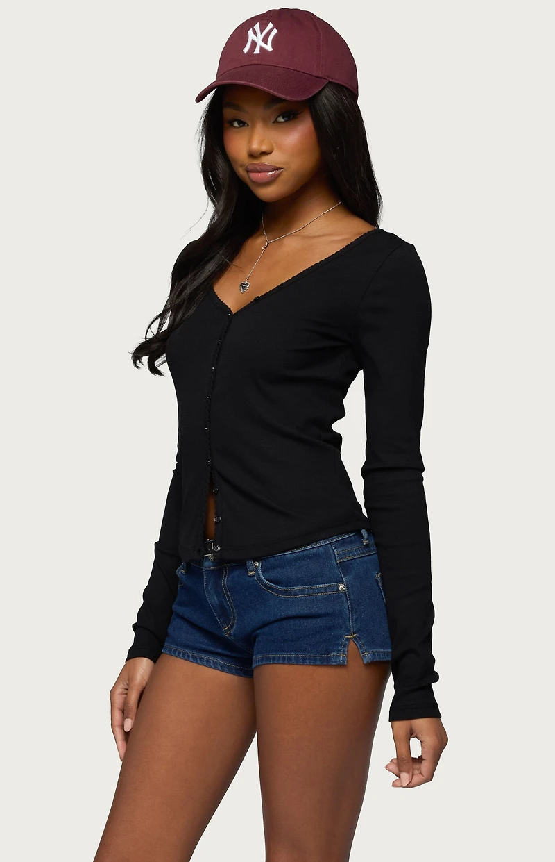 Edikted Tanya Button Up Cardigan