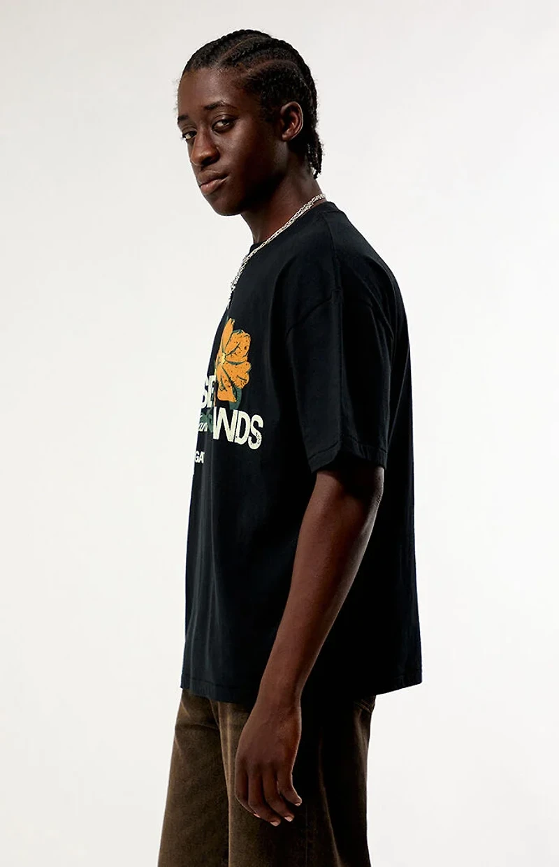Pacsun x Outside Lands Black Poppy T-Shirt