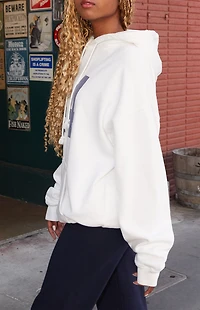 John Galt White Christy 44 Oversized Hoodie