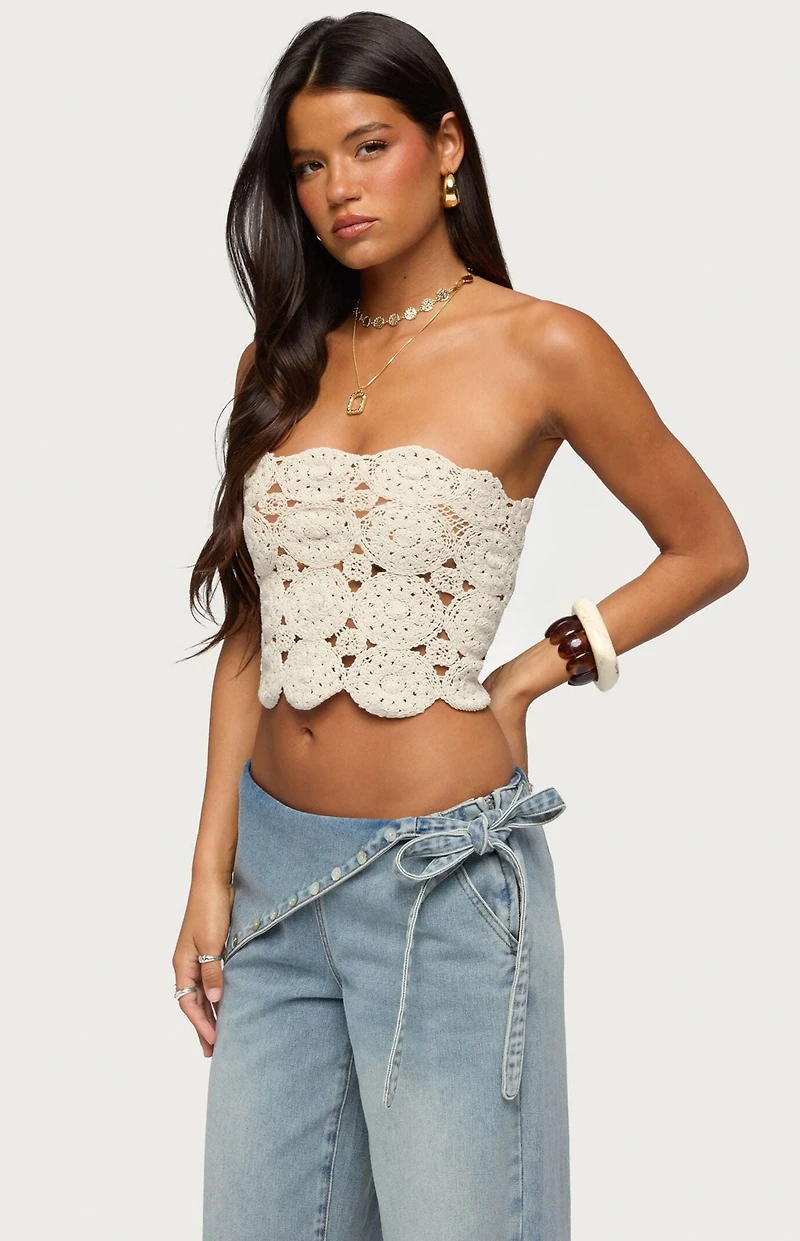 Edikted Laurin Crochet Top