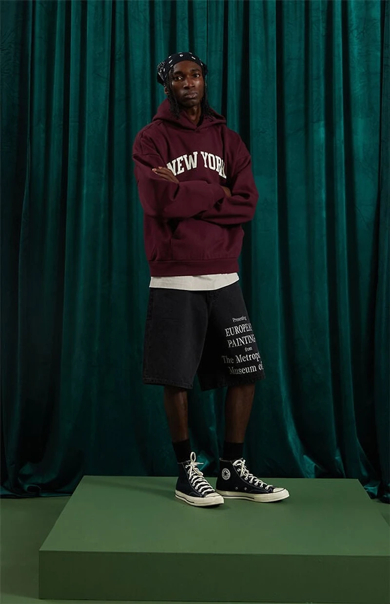 The Met x Pacsun European Baggy Denim Shorts