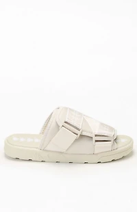 Kappa White 222 Banda Mitel 1 Slide Sandals