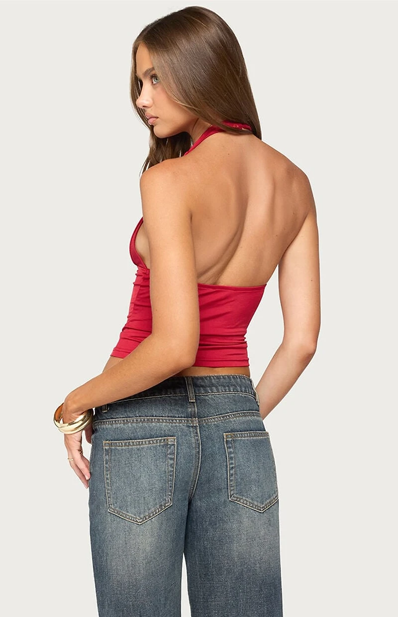 Edikted Jarla Backless Halter Top