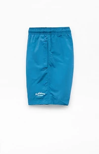 Pacsun Blue Collegiate 6.5'' Swim Trunks