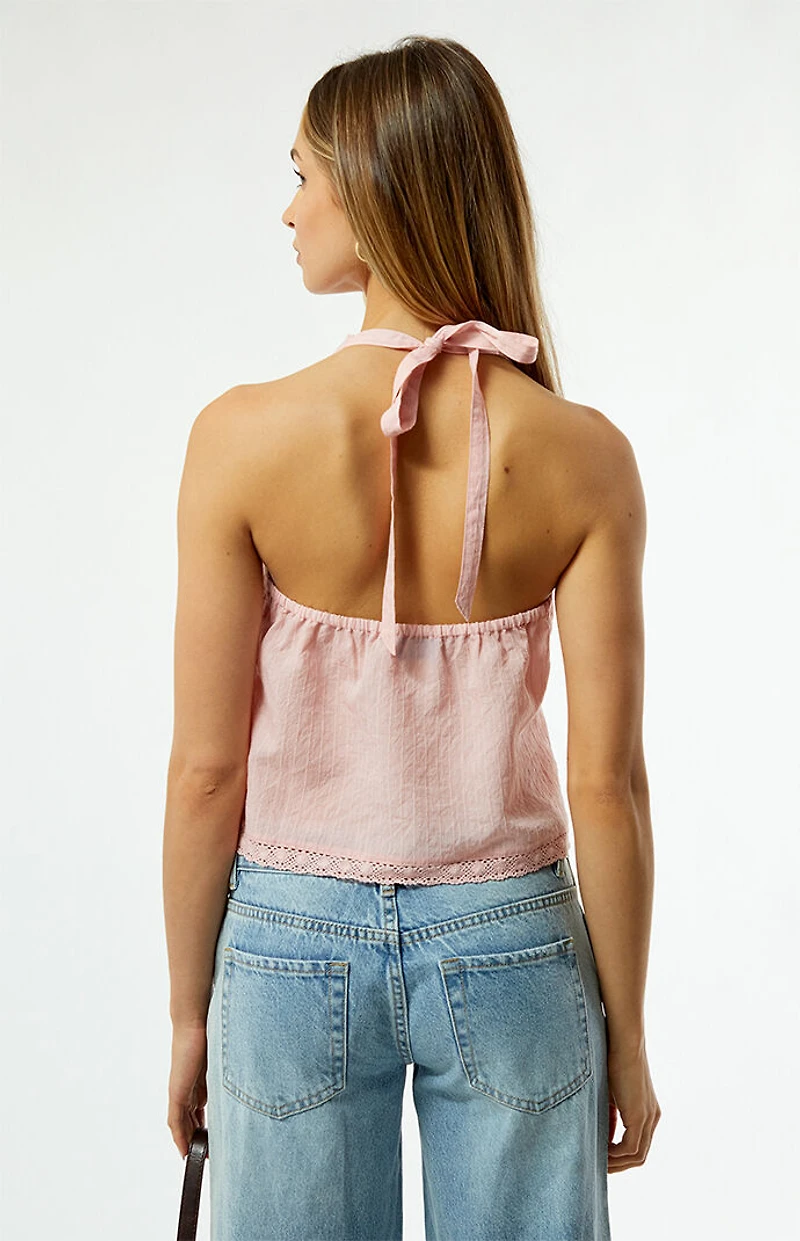 Your Favorite Charlie Embroidered Trim Tank Top