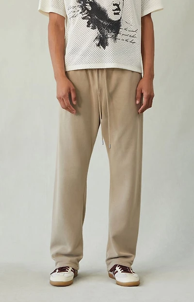 Pacsun Tan Straight Leg Sweatpants