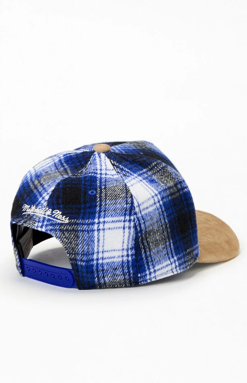 Mitchell & Ness MLB Plaid LA Dodgers 100th Anniversary Pro Snapback Hat