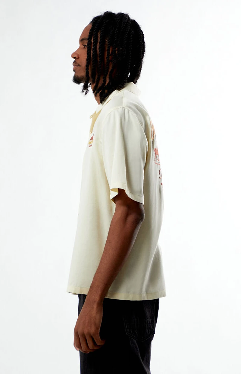 Pacsun Frontier Spirit Embroidered Oversized Resort Camp Shirt