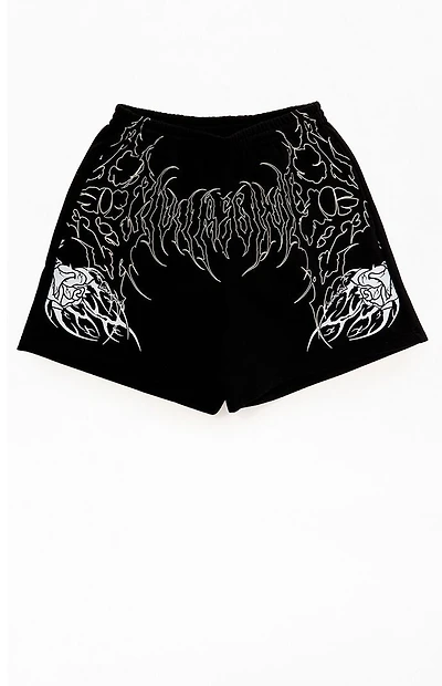 Civil Black Thorn Of The Stem Sweat Shorts