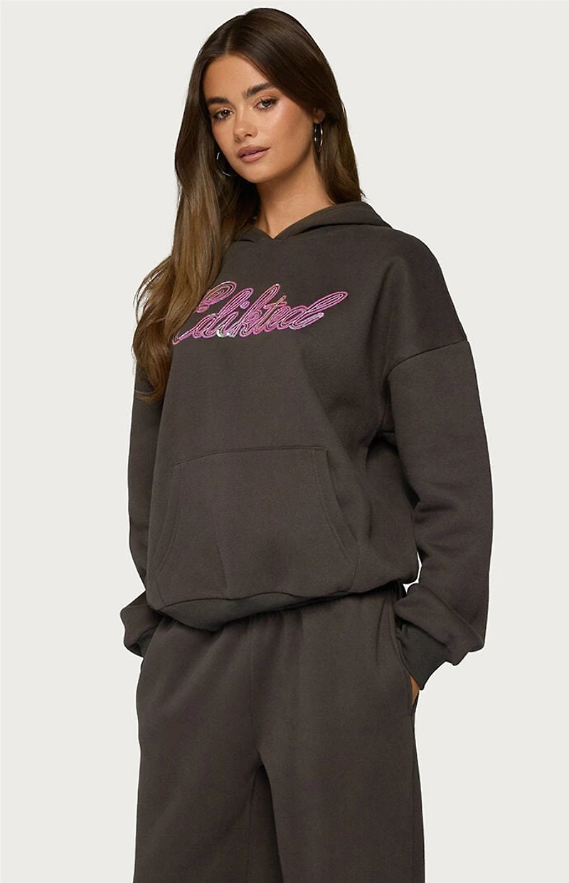 Edikted Always Sequin Hoodie