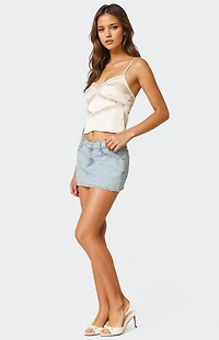 Edikted Tamar Satin Effect Tank Top