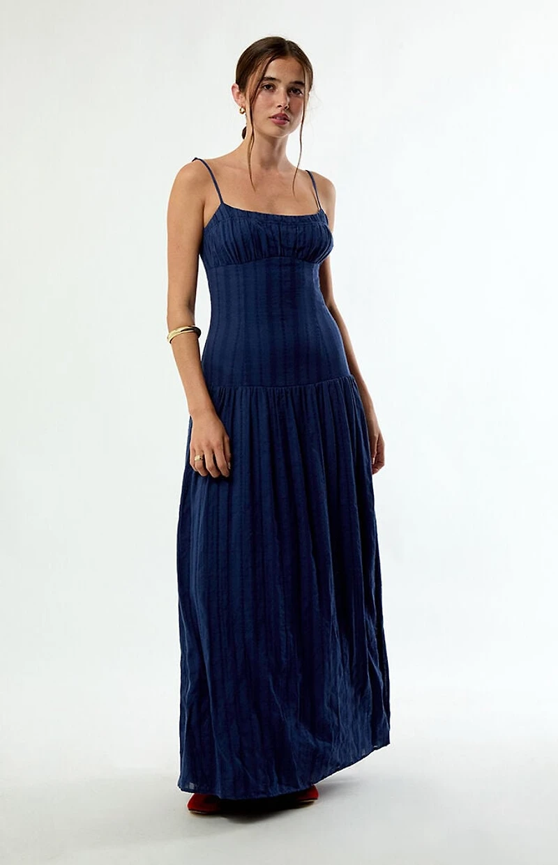 Your Favorite Ava Linen Bustier Maxi Dress