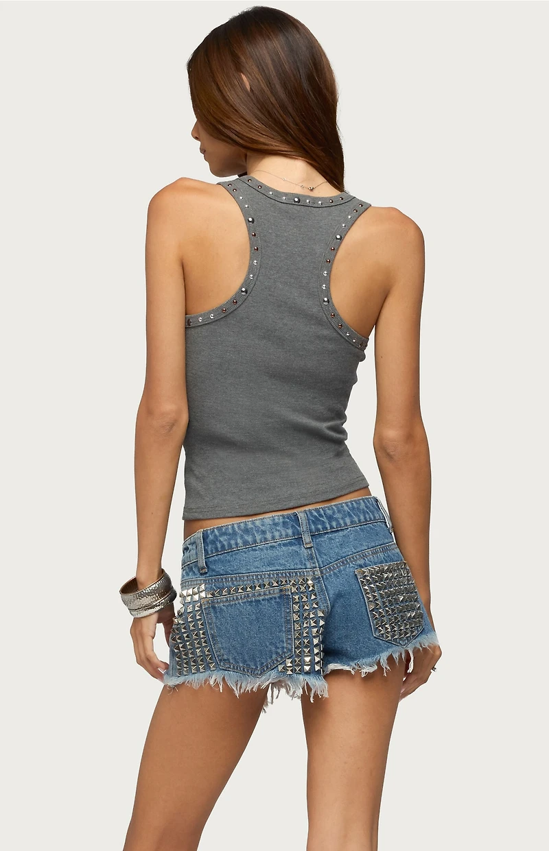 Edikted Charis Studded Tank Top