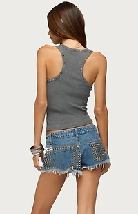 Edikted Charis Studded Tank Top