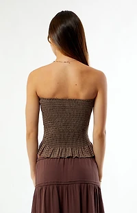 Your Favorite Plaid Smocked Tube Top