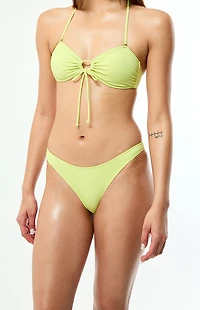 Pacsun Green Jessie Low Rise Cheeky Bikini Bottom