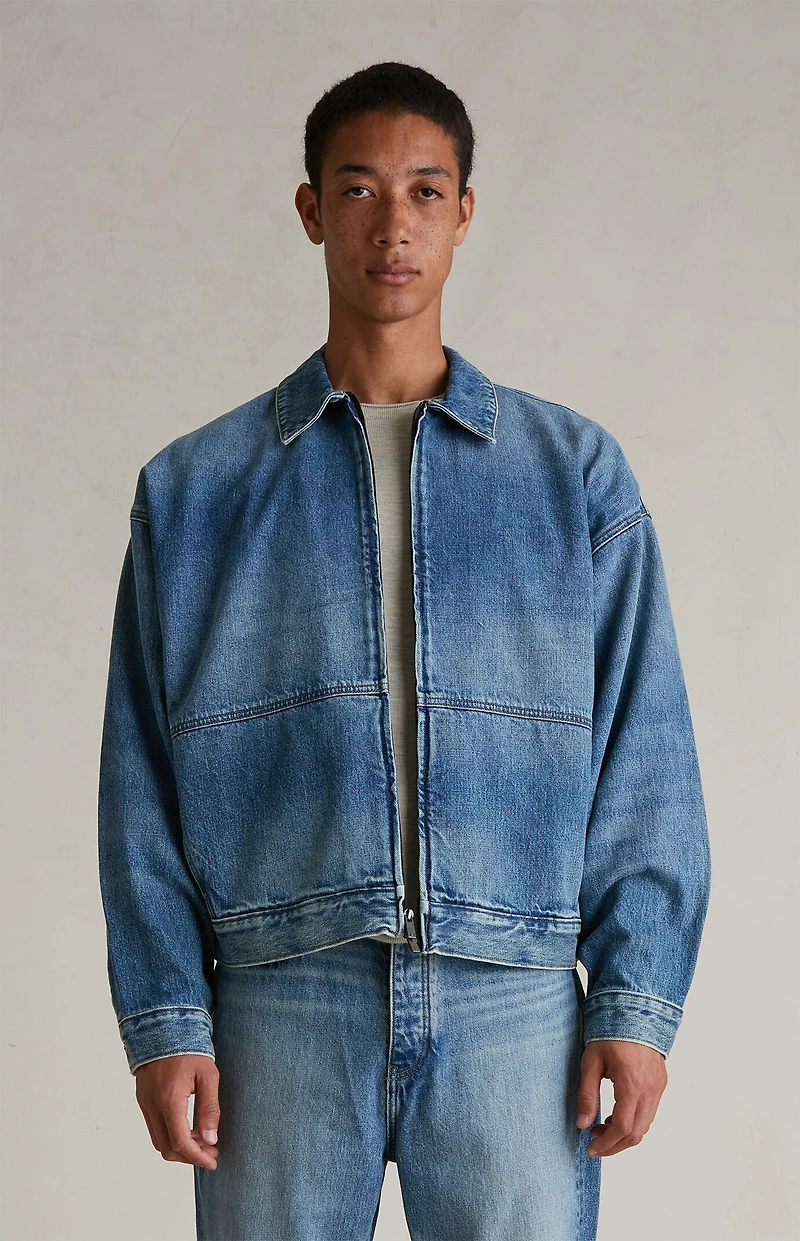 Fear of God ESSENTIALS Classic Blue Denim Trucker Jacket