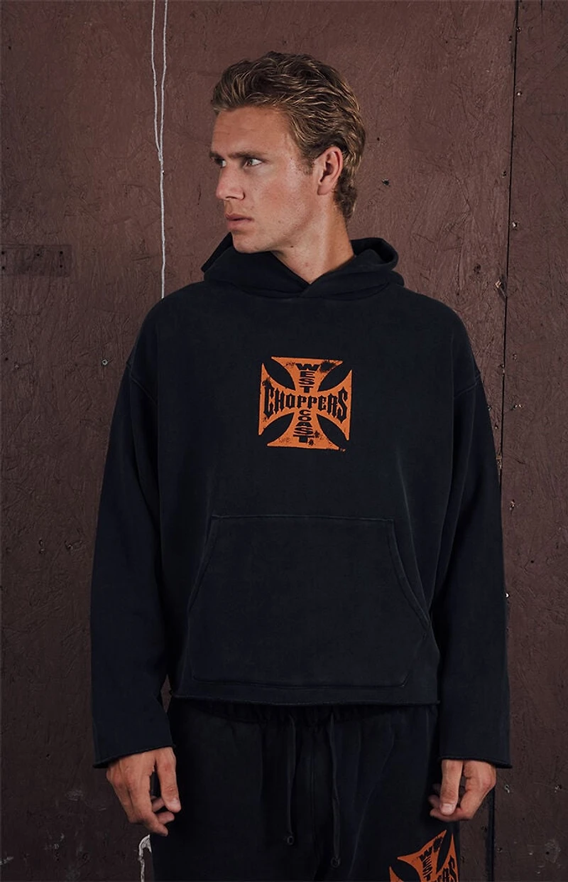 West Coast Choppers Orange Core Logo Hoodie